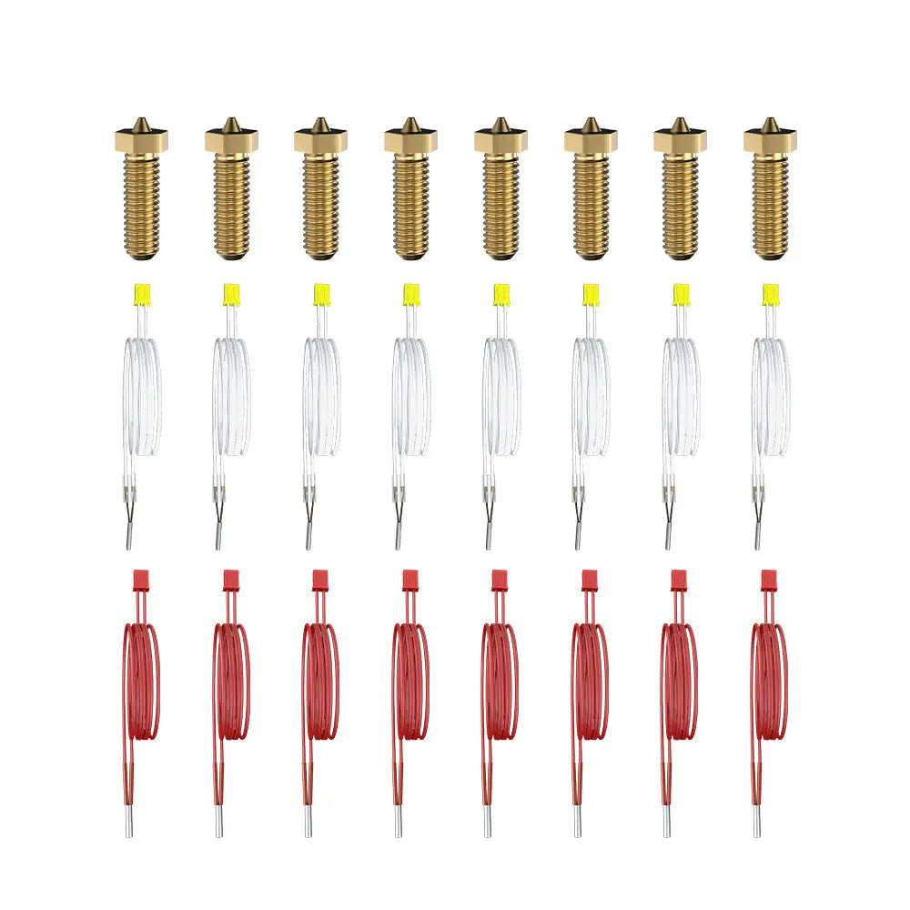 V400 heating rod / temperature sensor / nozzle combination kit flsun3d