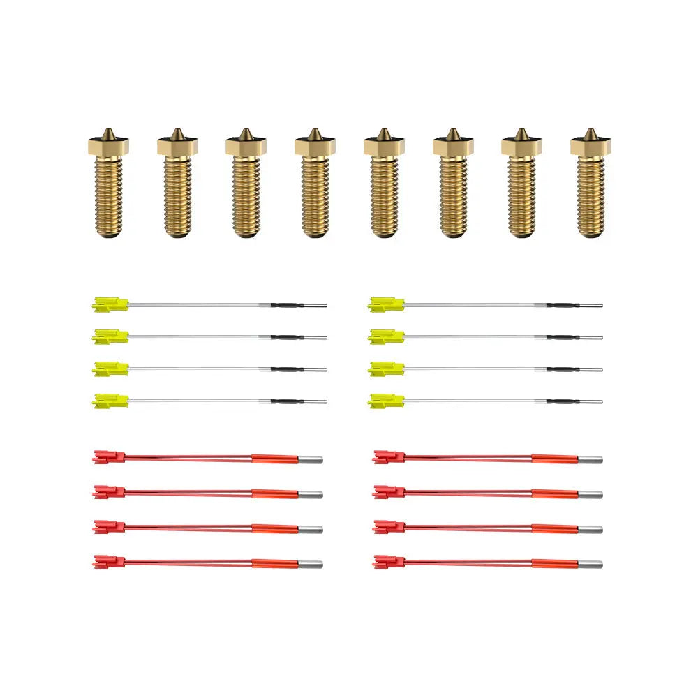 SR heating rod / temperature sensor / nozzle combination kit flsun3d